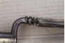 Bayonet from a European flintlock rifle with bronze bushing